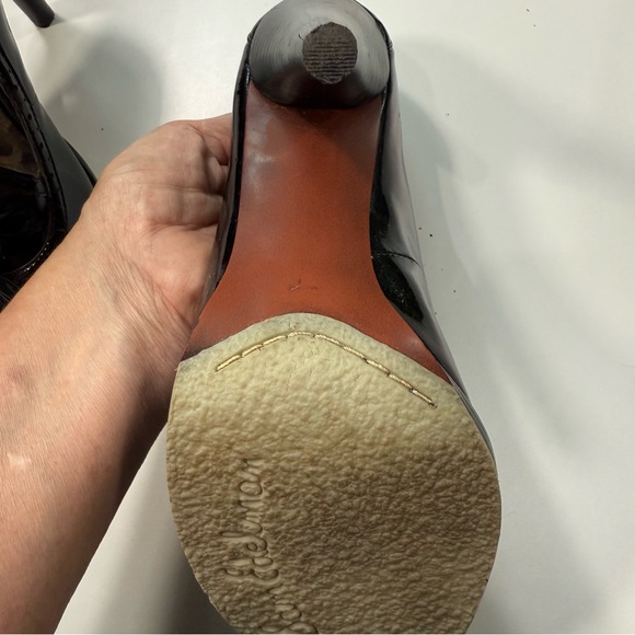 Sam Edelman Black Patent Leather Heels Women’s 9M - Picture 10 of 16